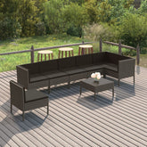 Garden Lounge Set Grey