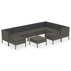 Garden Lounge Set Gray