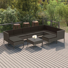 Garden Lounge Set Gray