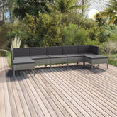 Garden Lounge Set Grey