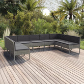 Garden Lounge Set Grey, Anthracite