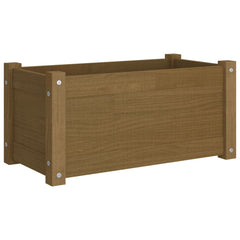Garden Planter Honey brown Solid pinewood 23.6 in Durable