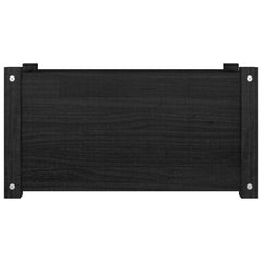 Garden Planter Black Solid pinewood 23.6 x 12.2 x 12.2 in Durable