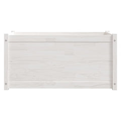 Garden Planter White Solid pinewood Medium Garden Planter