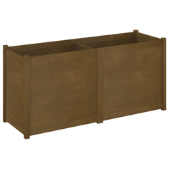 Garden Planter Honey brown Solid pinewood 59.1 x 19.7 x 27.6 in