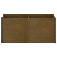 Garden Planter Honey brown Solid pinewood 59.1 x 19.7 x 27.6 in