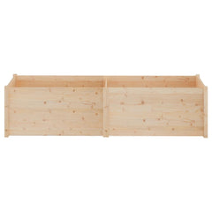 Planter Natural Pine Solid Pinewood 78.7x19.7x19.7 in Durable