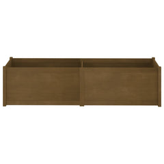 Planter Honey Brown Solid Pine Wood 78.7 in x 19.7 in x 19.7 in