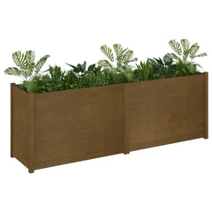 Garden Planter Honey brown Solid pinewood