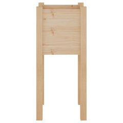 Planter Natural Wood Solid pinewood 12.2 x 12.2 x 27.6 in Durable