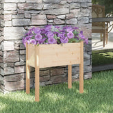 Garden Planter Natural Pine Solid Pine Wood Medium Durable