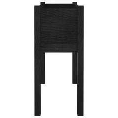 Garden Planter Black Solid Pinewood Durable Garden Planter