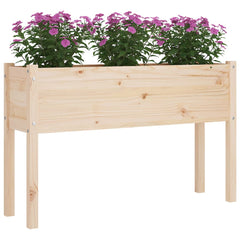Planter Natural Wood Solid pinewood Large Durable Planter