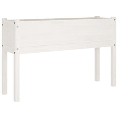 Planter White Solid pinewood Large Durable Planter