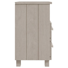 Bedside Cabinet White Solid pine wood, MDF Compact