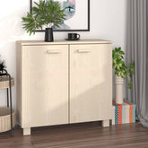 Sideboard Honey Brown Solid Pine Wood, MDF Medium Sideboard