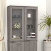 Top for Highboard HAMAR Light Gray 33.5x13.8x39.4 Solid Wood Pine
