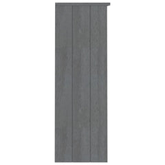 Top For Highboard Dark Grey Solid Pine Wood, MDF