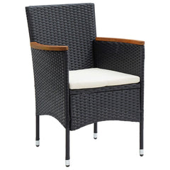 Dining Set Black, Cream White