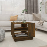 Coffee Table Smoked Oak Engineered Wood Medium Coffee Table