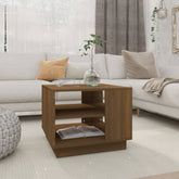 Coffee Table Brown Oak Engineered Wood Medium Coffee Table