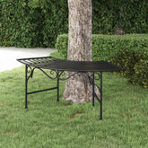 Tree Bench Black Steel Medium Durable Circular Tree Bench