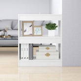 Book Cabinet White Engineered wood Medium Book Cabinet