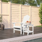 Garden Chair White HDPE (High Density Polyethylene) One Size