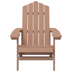 Garden Chair Brown HDPE (High Density Polyethylene), Steel Standard