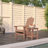 Garden Chair Brown HDPE (High Density Polyethylene), Steel Standard