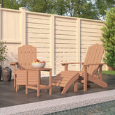 Garden Chair Brown High Density Polyethylene (HDPE) Medium