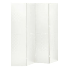 4-Panel Room Dividers 2 pcs White 63x70.9 Steel