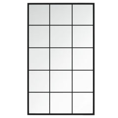 Mirror Black Metal, Glass 39.4x23.6 in Mirror Rectangular