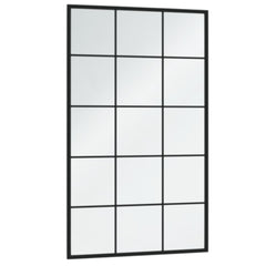 Mirror Black Metal, Glass 39.4x23.6 in Mirror Rectangular