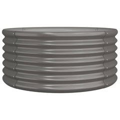 Garden Planter Grey Powder-coated steel Large Garden Planter
