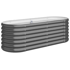 Garden Raised Bed Anthracite Powder-coated steel Medium Durable