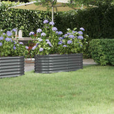 Garden Raised Bed Anthracite Powder-coated steel Medium Durable