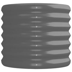 Garden Raised Bed Gray Powder-coated steel Large Durable