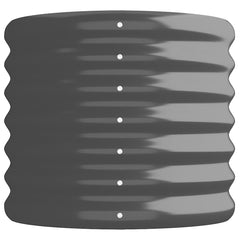 Garden Raised Bed Anthracite Powder-coated steel Large Durable