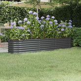 Garden Raised Bed Anthracite Powder-coated steel Large Durable