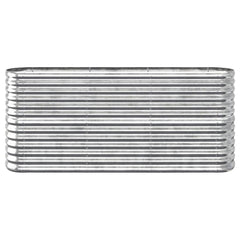 Garden Raised Bed Silver Powder-coated steel Large Durable