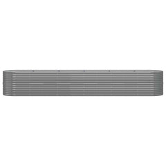 Garden Raised Bed Grey Powder-coated steel Large Built to Last