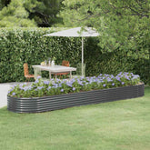 Garden Raised Bed Anthracite Powder-coated steel