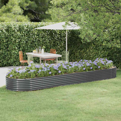 Garden Raised Bed Anthracite Powder-coated steel