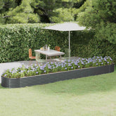 Garden Raised Bed Anthracite Powder-coated steel Large Raised Bed