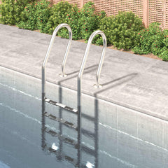 Pool Ladder Silver 304 Stainless Steel Standard Pool Ladder