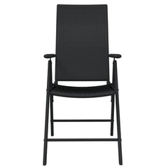Garden Dining Set Black