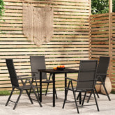 Garden Dining Set Black