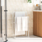 Towel Rack White Iron Industrial Towel Rack Rectangular