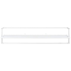 Towel Rack White Iron 37.4 x 9.8 x 8.7 in Wall Mounting